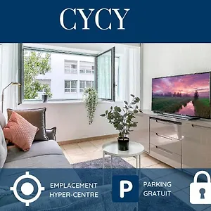Appartement Homey Cycy - New / Free Parking / Hyper-centre / Proche Genève, Annemasse